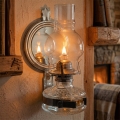 Brilagi - Petrolejová lampa MERLIN čierny chróm