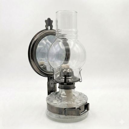 Brilagi - Petrolejová lampa MERLIN čierny chróm