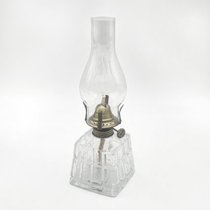Brilagi - Petrolejová lampa MERLIN číra/zlatá/patina