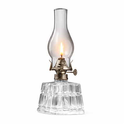 Brilagi - Petrolejová lampa MERLIN číra/zlatá/patina