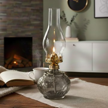 Brilagi - Petrolejová lampa MERLIN dymová/šedá