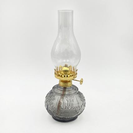 Brilagi - Petrolejová lampa MERLIN dymová/šedá