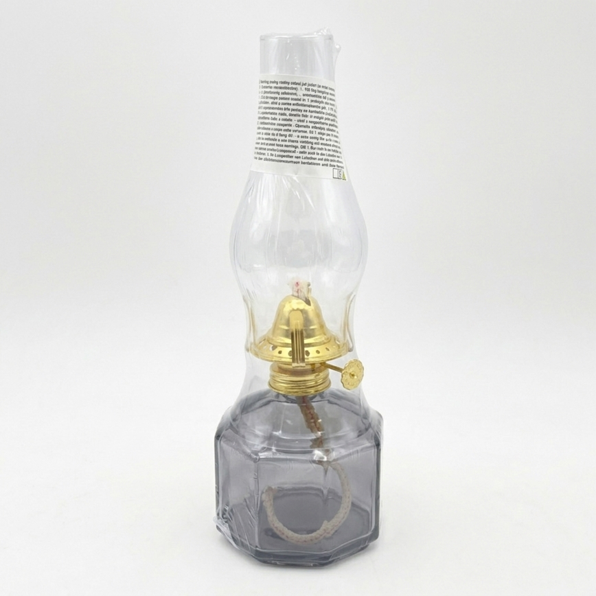 Brilagi - Petrolejová lampa MERLIN dymová/sivá