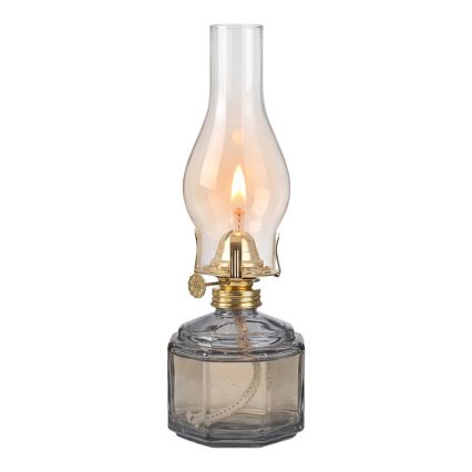 Brilagi - Petrolejová lampa MERLIN dymová/sivá