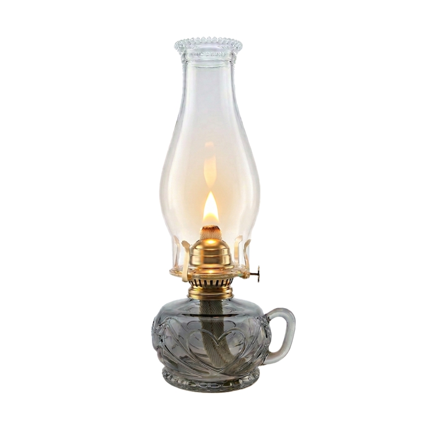 Brilagi - Petrolejová lampa MERLIN dymová/sivá