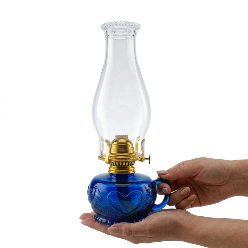 Brilagi - Petrolejová lampa MERLIN modrá
