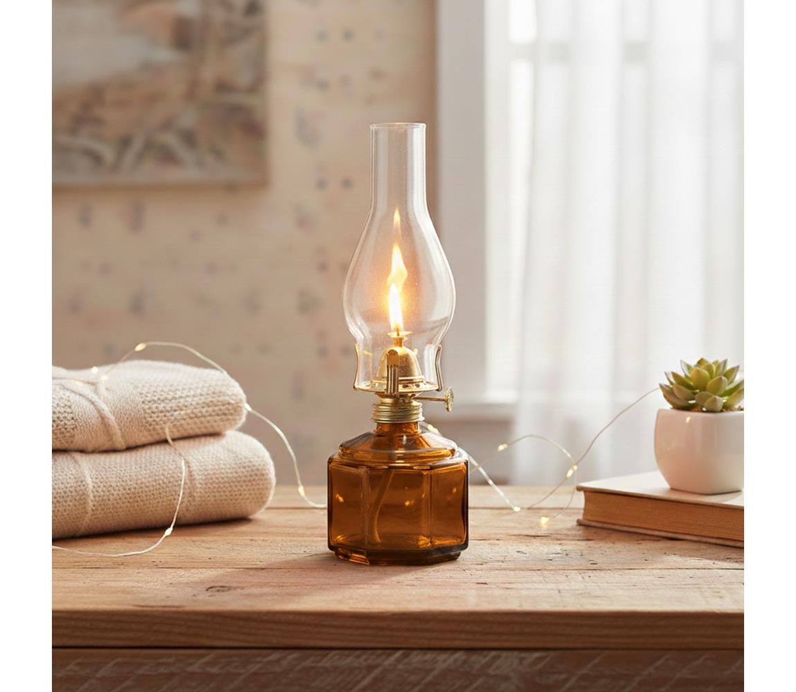 Brilagi - Petrolejová lampa MERLIN oranžová 8590828169123