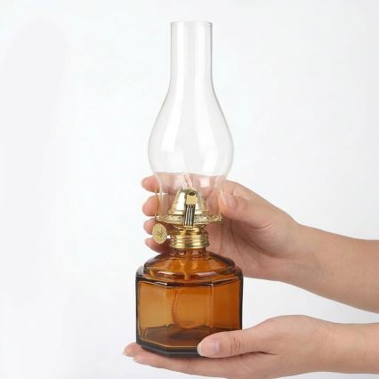 Brilagi - Petrolejová lampa MERLIN oranžová