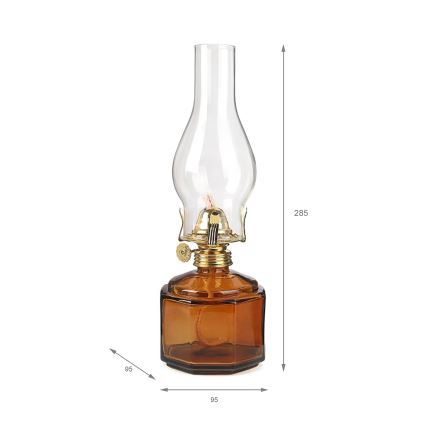 Brilagi - Petrolejová lampa MERLIN oranžová