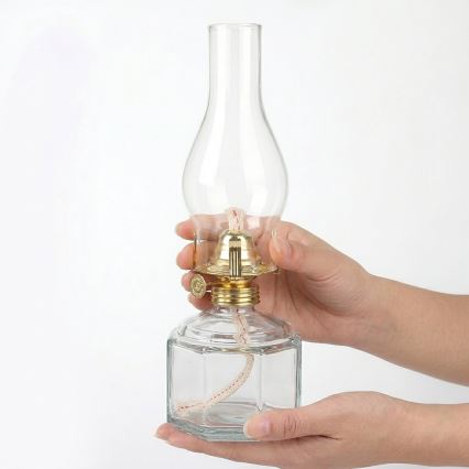 Brilagi - Petrolejová lampa MERLIN priehľadná