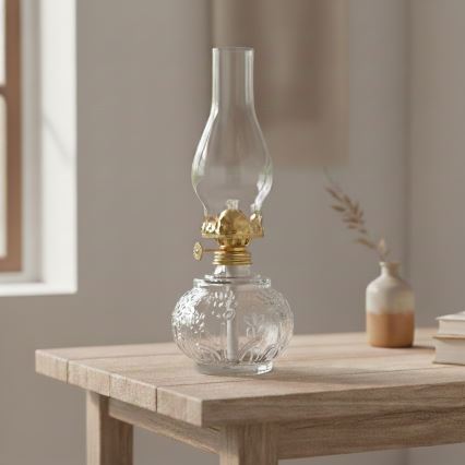 Brilagi - Petrolejová lampa MERLIN priehľadná