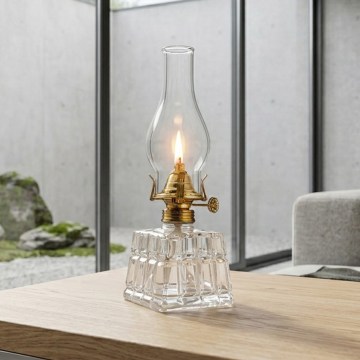 Brilagi - Petrolejová lampa MERLIN priehľadná/zlatá