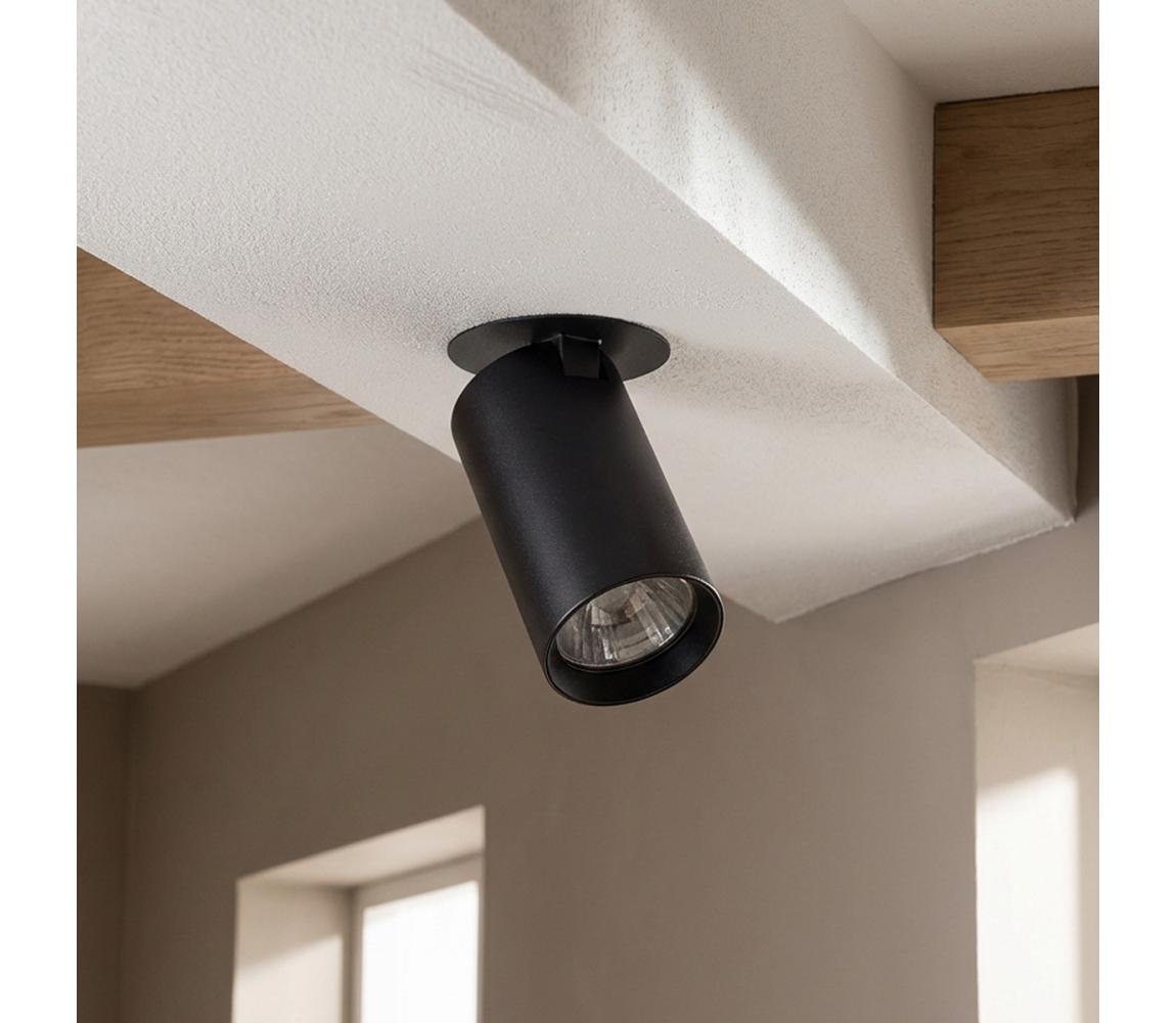 Brilagi - Podhľadové svietidlo SELE 1xGU10/30W/230V čierne WO-SELE-RD01-BKL-OEM