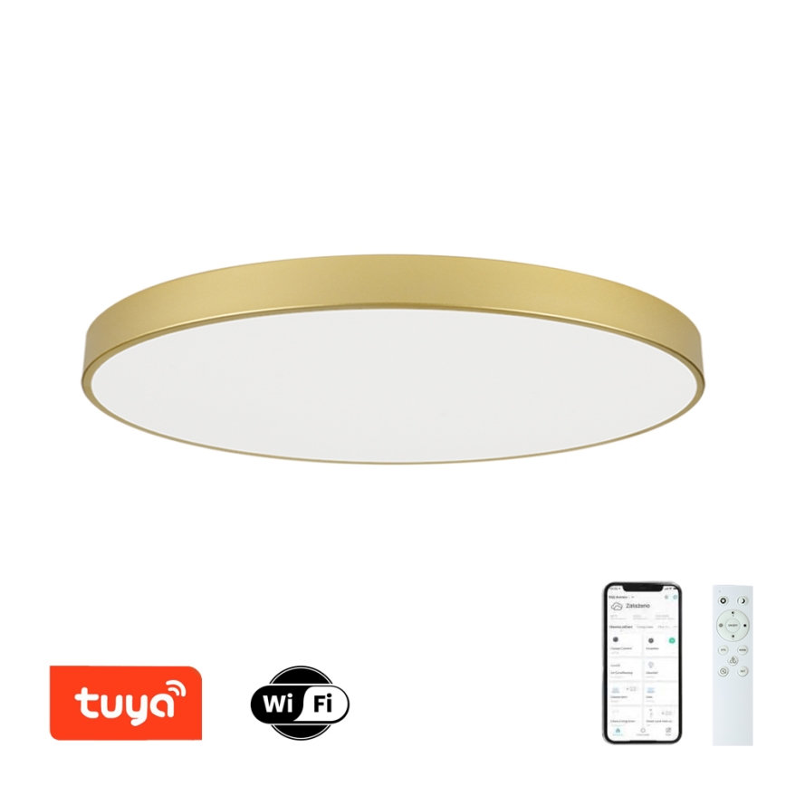 Brilagi - Stmievateľné LED stropné svietidlo POOL SMART LED/180W/230V 3000-6000K 120 cm zlaté Wi-Fi Tuya + diaľkové ovládanie