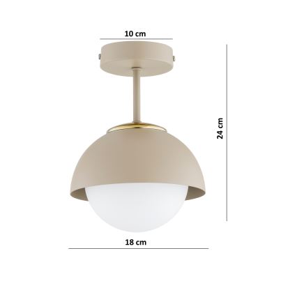 Brilagi - Prisadené stropné svietidlo COSMO 1xE27/60W/230V béžová/zlatá