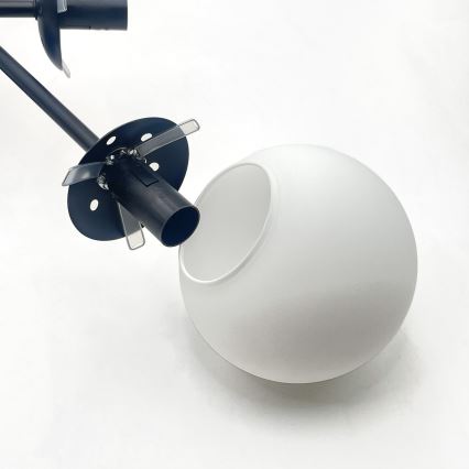 Brilagi - Prisadené stropné svietidlo MALIVA 6xE14/15W/230V čierna/biela