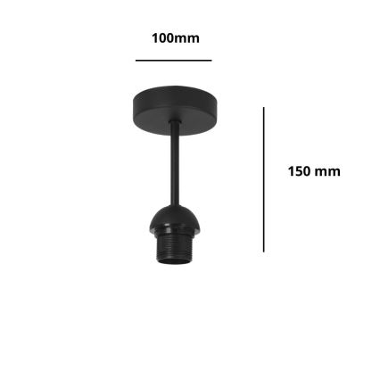 Brilagi - Prisadené stropné svietidlo PARTY 1xE27/60W/230V priemer 10 cm čierne