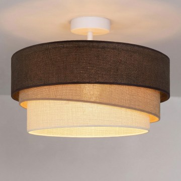 Brilagi - Prisadené stropné svietidlo TRIO 1xE27/60W/230V priemer 40 cm hnedá/béžová/biela