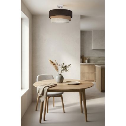 Brilagi - Prisadené stropné svietidlo TRIO 1xE27/60W/230V priemer 40 cm hnedá/béžová/biela