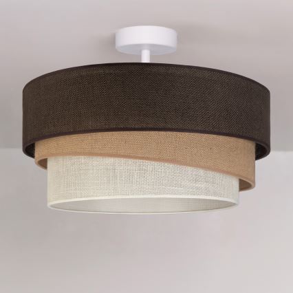 Brilagi - Prisadené stropné svietidlo TRIO 1xE27/60W/230V priemer 40 cm hnedá/béžová/biela
