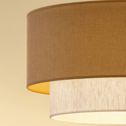 Brilagi - Prisadený LED luster BOHO ECO 1xE27/10W/230V pr. 40 cm béžová/krémová