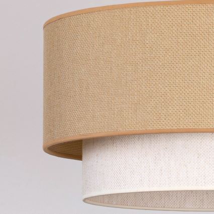 Brilagi - Prisadený LED luster BOHO ECO 1xE27/10W/230V pr. 40 cm béžová/krémová