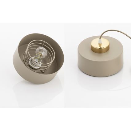 Brilagi - Prisadený luster 1xE27/60W/230V béžová/zlatá