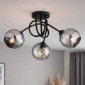Brilagi - Prisadený luster 3xE27/60W/230V čierna/dymovo sivá