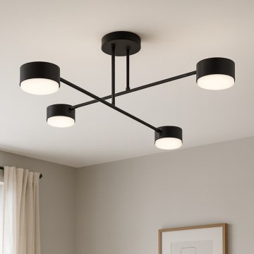 Brilagi - Prisadený luster 4xGX53/12W/230V čierny