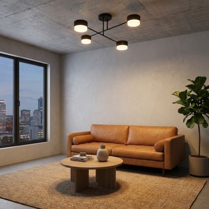 Brilagi - Prisadený luster 4xGX53/12W/230V čierny