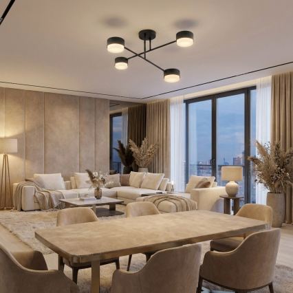 Brilagi - Prisadený luster 4xGX53/12W/230V čierny