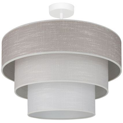 Brilagi - Prisadený luster ALASKA LUNETA 1xE27/15W/230V pr. 45 cm šedá/krémová