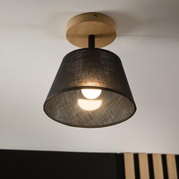 Brilagi - Prisadený luster ANTHONY 1xE14/60W/230V dub/čierna
