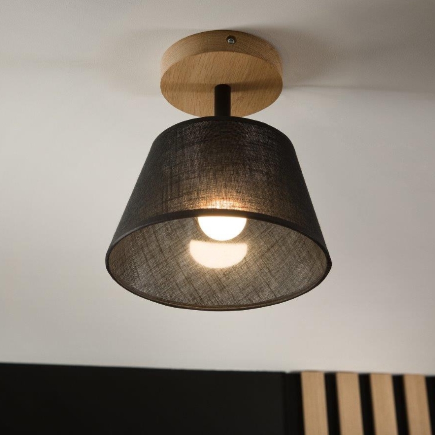 Brilagi - Prisadený luster ANTHONY 1xE14/60W/230V dub/čierna