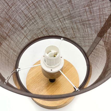 Brilagi - Prisadený luster ANTHONY 1xE14/60W/230V dub/hnedá