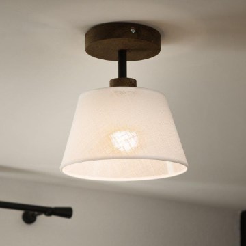 Brilagi - Prisadený luster ANTHONY 1xE14/60W/230V dub orech/biela