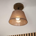 Brilagi - Prisadený luster ANTHONY 1xE14/60W/230V dub orech/hnedá