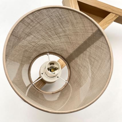 Brilagi - Prisadený luster ANTHONY 3xE14/40W/230V dub/béžová