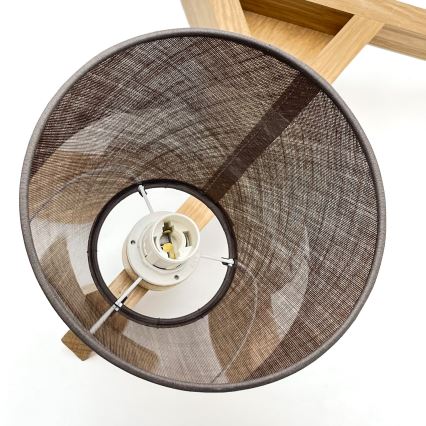 Brilagi - Prisadený luster ANTHONY 3xE14/40W/230V dub/hnedá