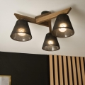 Brilagi - Prisadený luster ANTHONY 3xE14/40W/230V dub orech/čierna
