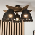 Brilagi - Prisadený luster ANTHONY 5xE14/40W/230V dub orech/čierna