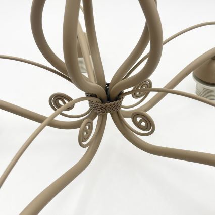 Brilagi - Prisadený luster ANTICO MODERN 5xE27/60W/230V béžová