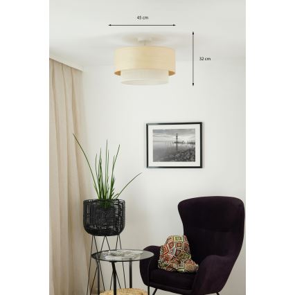 Brilagi - Prisadený luster ARIZONA BOHO 1xE27/15W/230V pr. 45 cm béžová