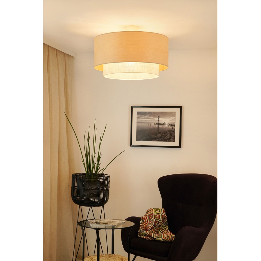 Brilagi - Prisadený luster ARIZONA BOHO 1xE27/15W/230V pr. 60 cm béžová