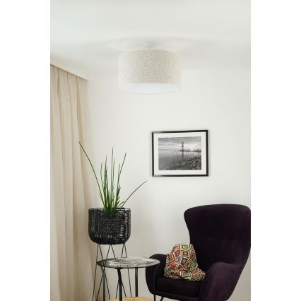 Brilagi - Prisadený luster BOUCLE ROLLER 1xE27/15W/230V pr. 45 cm krémová