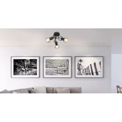 Brilagi - Prisadený luster CAGE 3xE14/40W/230V
