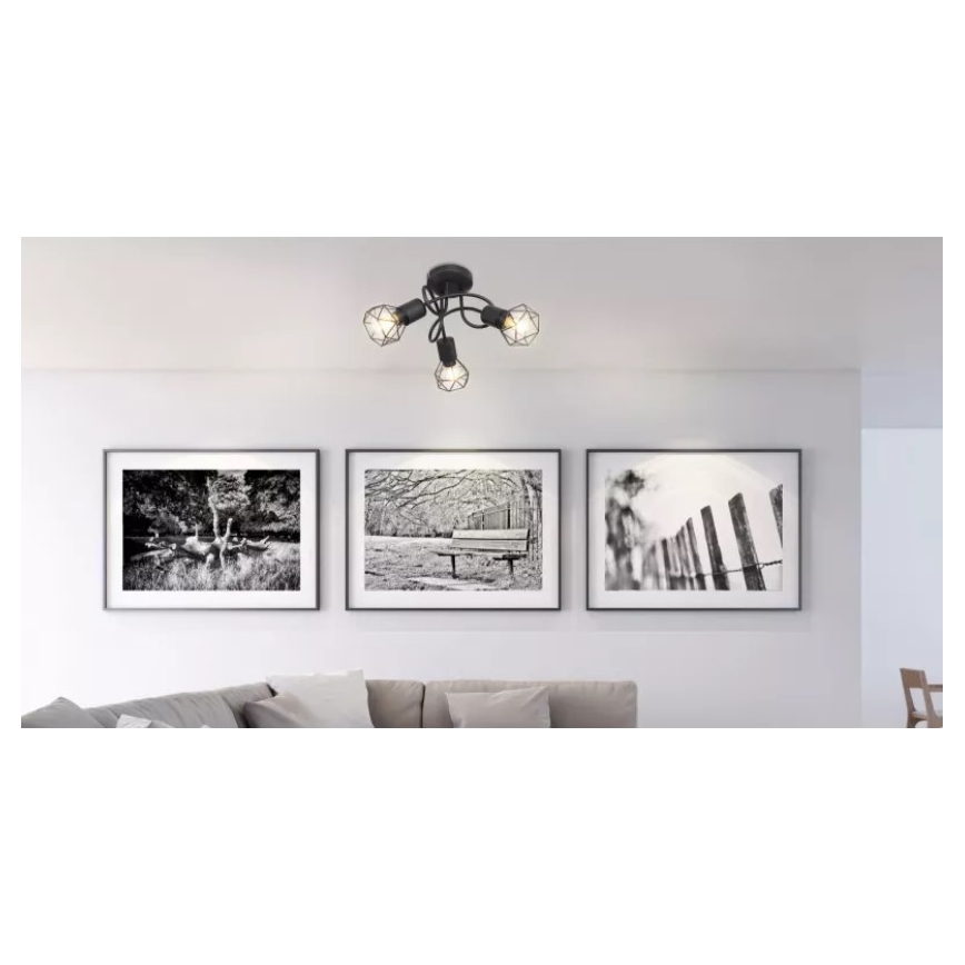 Brilagi - Prisadený luster CAGE 3xE14/40W/230V