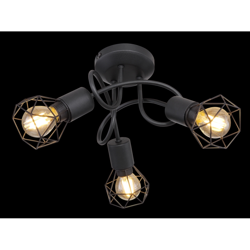 Brilagi - Prisadený luster CAGE 3xE14/40W/230V