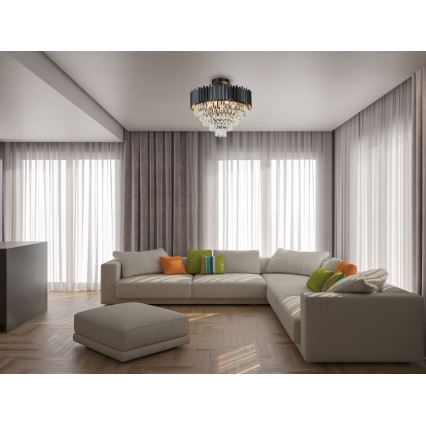 Brilagi - Prisadený luster CARLOS 9xE14/40W/230V pr. 60 cm