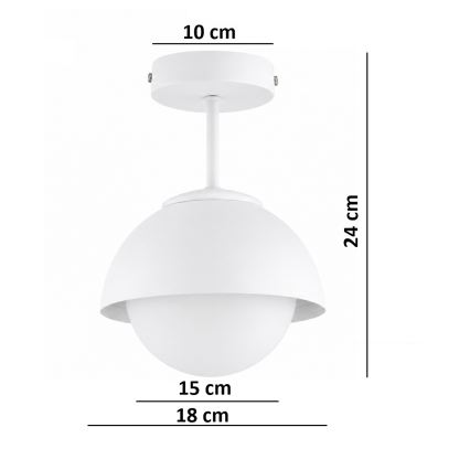 BRILAGI - Prisadený luster COSMO 1xE27/60W/230V biela/zlatá